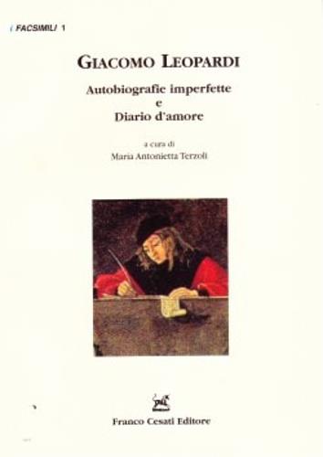 Autobiografie imperfette-Diario d'amore - Giacomo Leopardi - copertina
