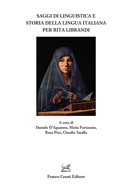 Saggi di linguistica e storia della lingua italiana per Rita Librandi - copertina