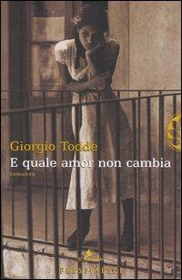 E quale amor non cambia - Giorgio Todde - copertina