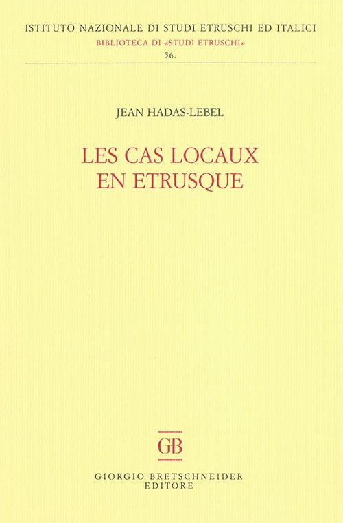 Les cas locaux en Etrusque - Jean Hadas Lebel - copertina