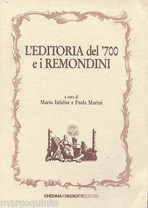 L'editoria del '700 e i Remondini - copertina