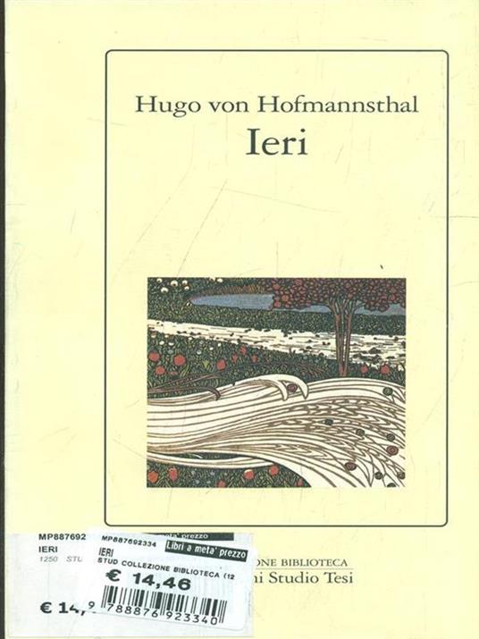 Ieri - Hugo von Hofmannsthal - 3