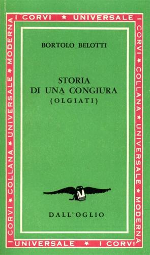 Storia di una congiura - Bortolo Belotti - copertina