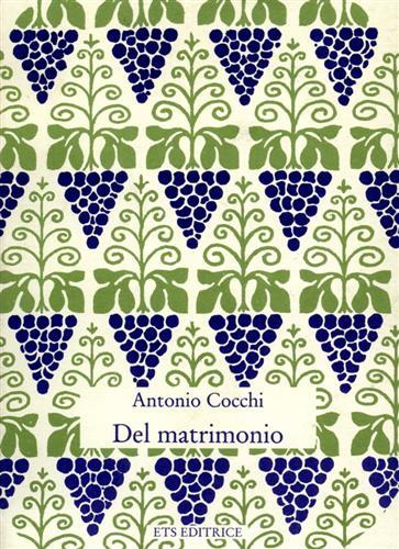 Del matrimonio - Antonio Cocchi - copertina