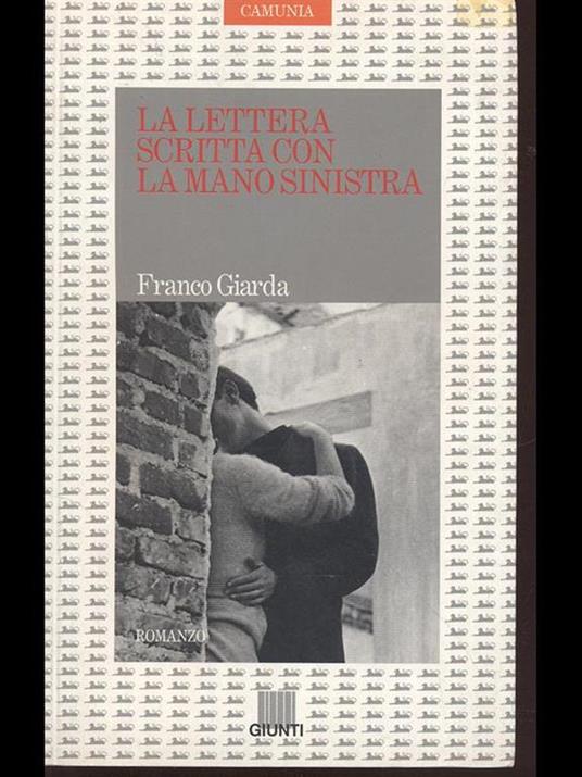 La lettera scritta con la mano sinistra - Franco Giarda - copertina
