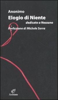 Elogio di niente dedicato a nessuno - Louis Coquelet - copertina