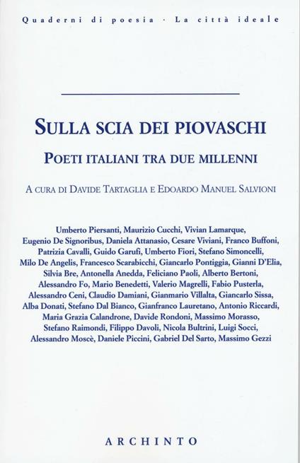 Sulla scia dei piovaschi. Poeti italiani tra due millenni - copertina