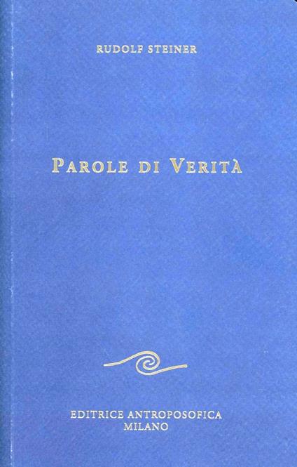 Parole di verità - Rudolf Steiner - copertina