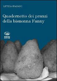 Quadernetto dei pranzi della bisnonna Fanny - Letizia Spadaro - copertina