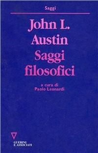 Saggi filosofici - John Langshaw Austin - copertina