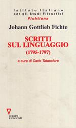 Scritti sul linguaggio (1795-1797)