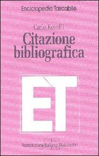 Citazione bibliografica - Carlo Revelli - copertina