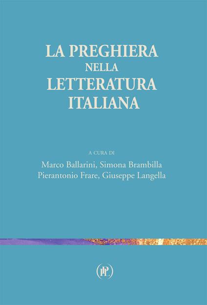 La preghiera nella letteratura italiana - copertina