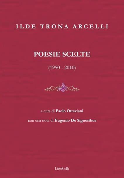 Poesie scelte (1950-2010) - Ilde Trona Arcelli - copertina