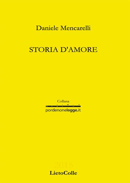 Storia d'amore - Daniele Mencarelli - copertina