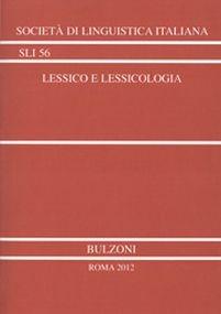 Lessico e lessicologia. Atti del 44° Congresso - copertina