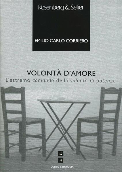 Volontà d'amore - Emilio Carlo Corriero - copertina