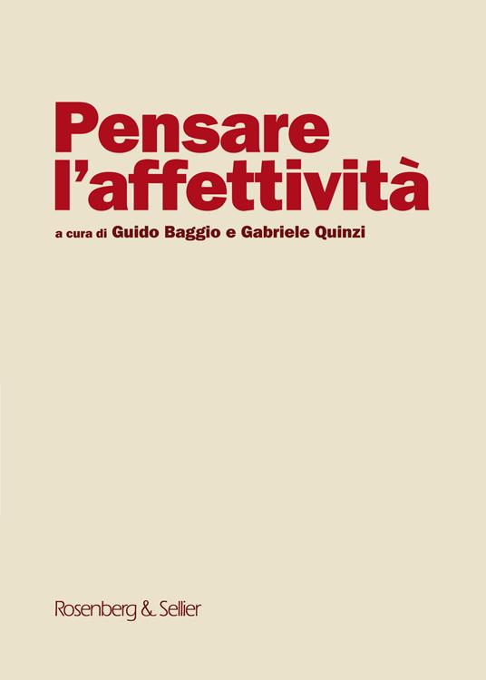 Pensare l'affettività - copertina