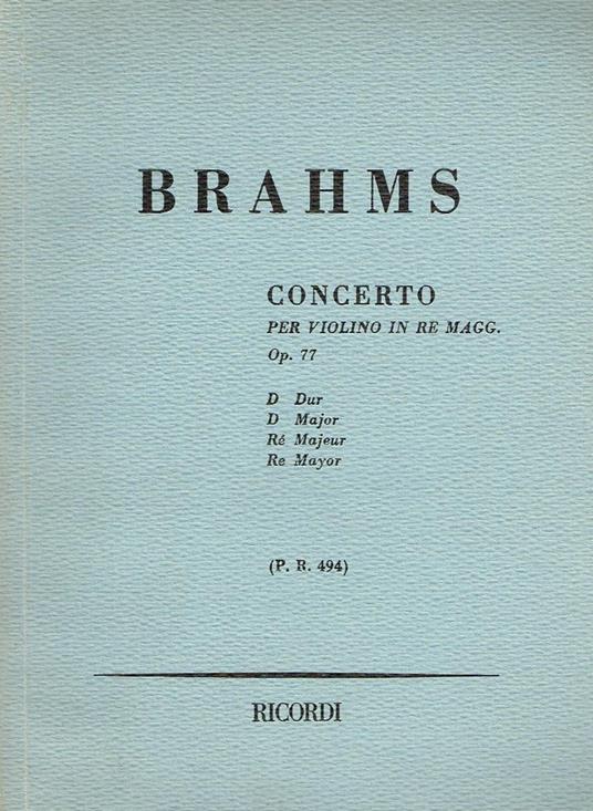 Brahms opera 77. Doppia morte in agguato - Angelo Caroli - copertina