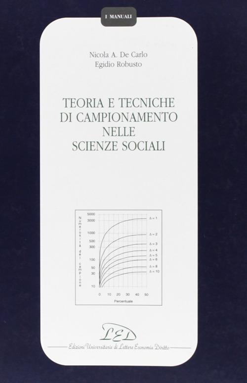 Teoria e tecniche di campionamento nelle scienze sociali - Nicola A. De Carlo,Egidio Robusto - copertina