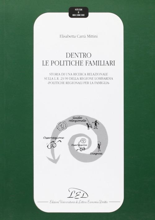 Dentro le politiche familiari. Storia di una ricerca relazionale sulla L. R. 23/99 della Regione Lombardia «Politiche regionali per la famiglia» - Elisabetta Carrà Mittini - copertina