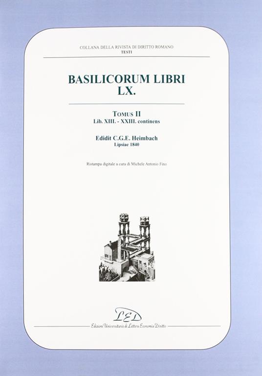 Rivista di diritto romano (2002). Vol. 2: Basilicorum libri LX tomus II (libri XIII-XXIII). - copertina