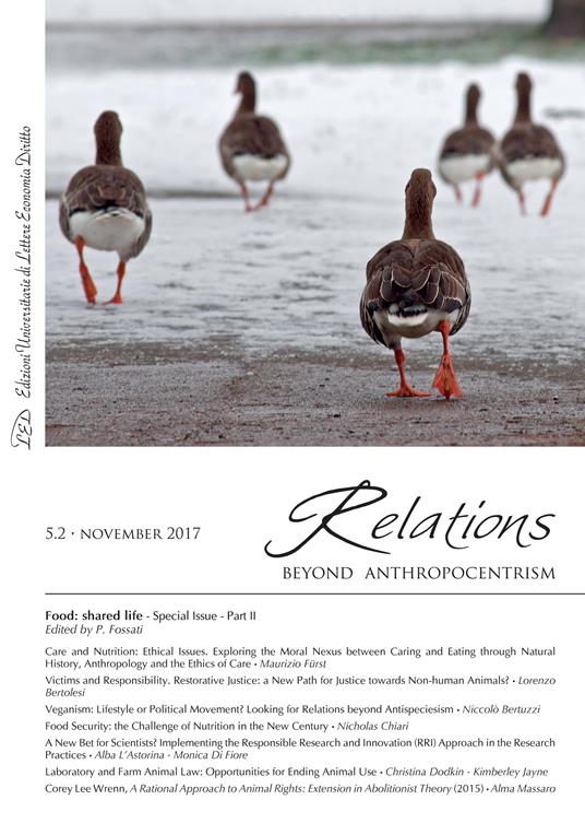 Relations. Beyond Anthropocentrism. Vol. 5, No. 2 (2017). Food: shared life: Part II