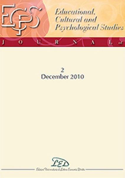 Journal of educational, cultural and psychological studies (ECPS Journal) (2010). Ediz. italiana e inglese. Vol. 2 - copertina