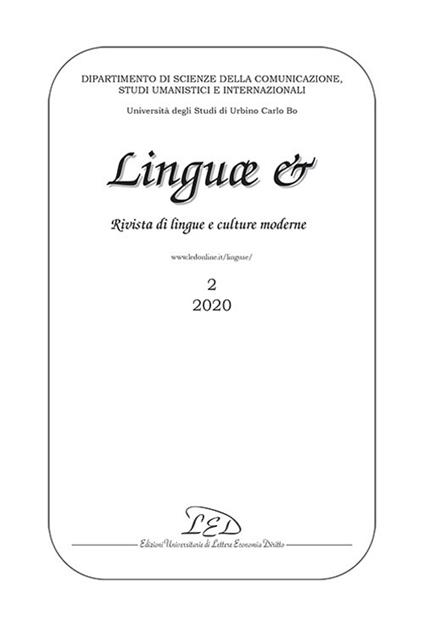 Linguae &. Rivista di lingue e culture moderne (2020). Vol. 2 - copertina