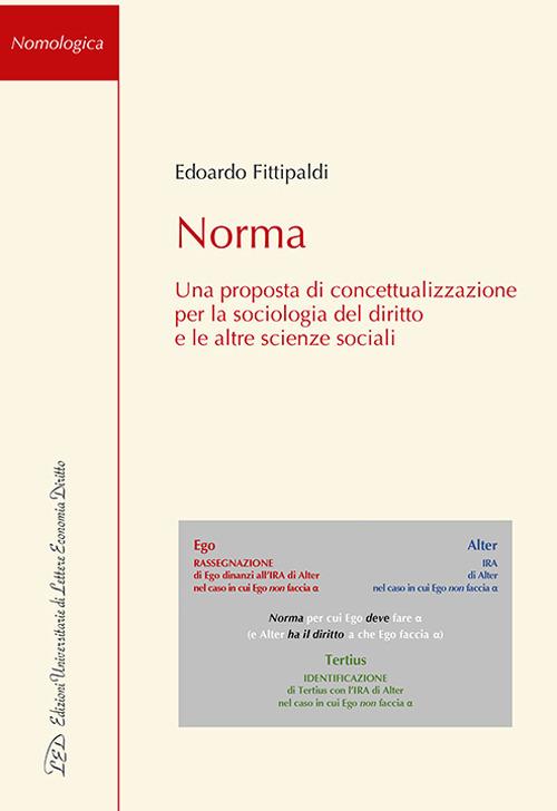 Norma. Una proposta di concettualizzazione per la sociologia del diritto e le altre scienze sociali - Edoardo Fittipaldi - copertina