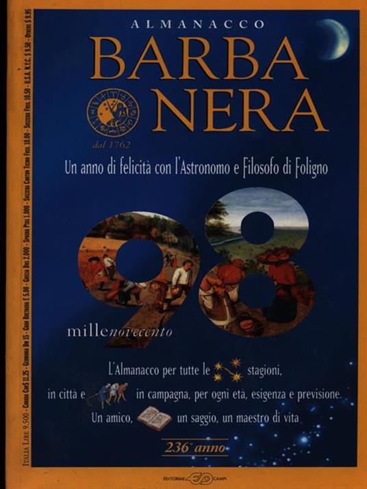 Almanacco Barbanera di Foligno 1998 - 2