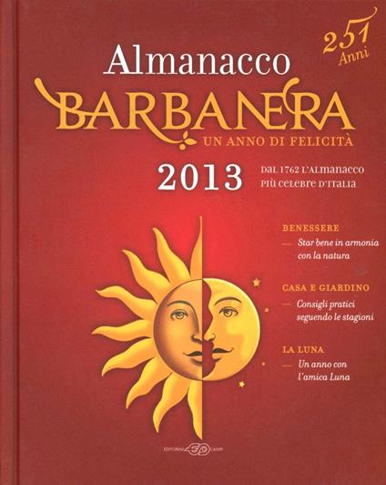 Almanacco Barbanera 2013 - copertina