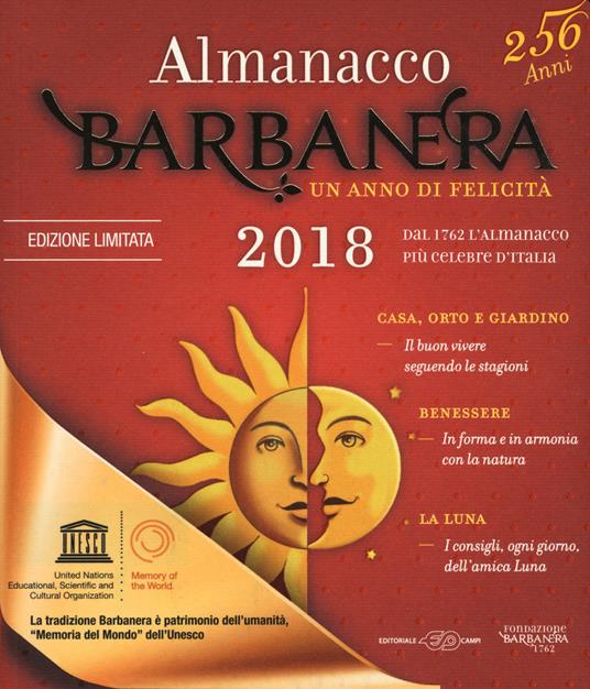 Almanacco Barbanera 2018 - copertina