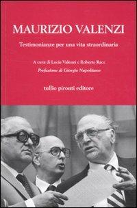 Testimonianze per una vita straordinaria - Maurizio Valenzi - copertina