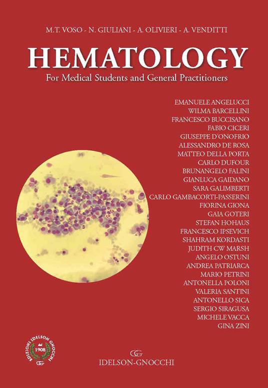 Hematology. For medical students and general practitioners - Maria Teresa Voso,Nicola Giuliani,Attilio Olivieri - copertina