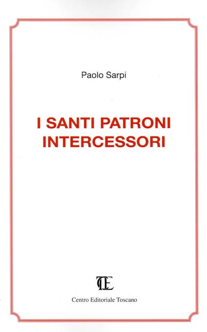I santi patroni intercessori - Paolo Sarpi - copertina