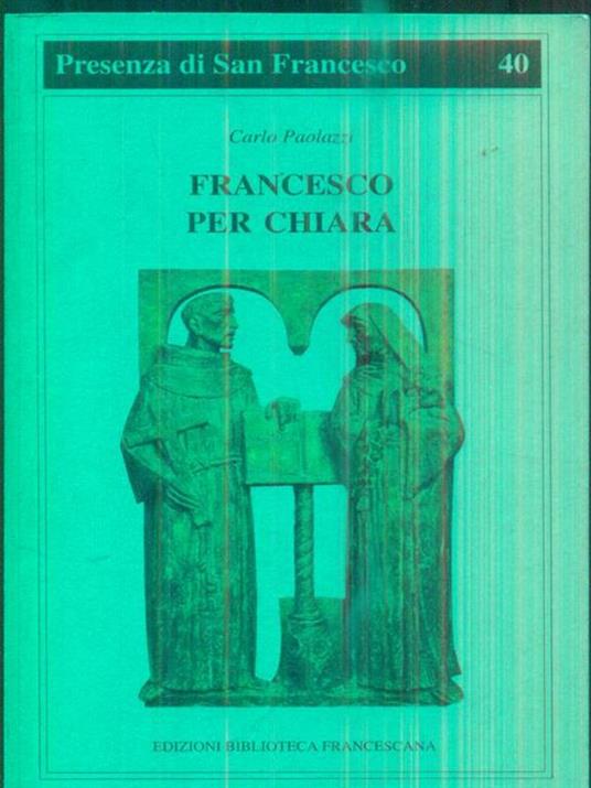 Francesco per Chiara - Carlo Paolazzi - copertina