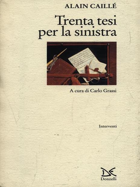 Trenta tesi per la Sinistra - Alain Caillé - copertina