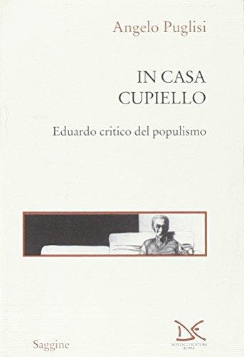 In casa Cupiello. Eduardo critico del populismo - Angelo Puglisi - copertina