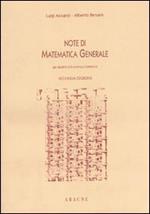 Note di matematica generale