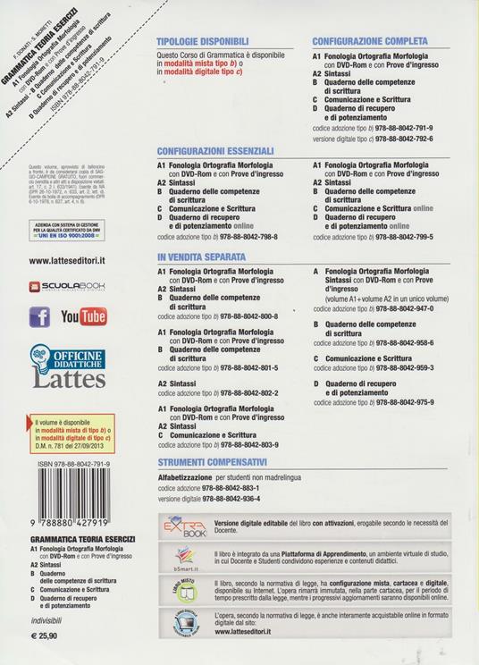  Grammatica teoria esercizi. Vol. A1-A2-B-C-D. ROM. Con DVD. Con e-book. Con espansione online - 2