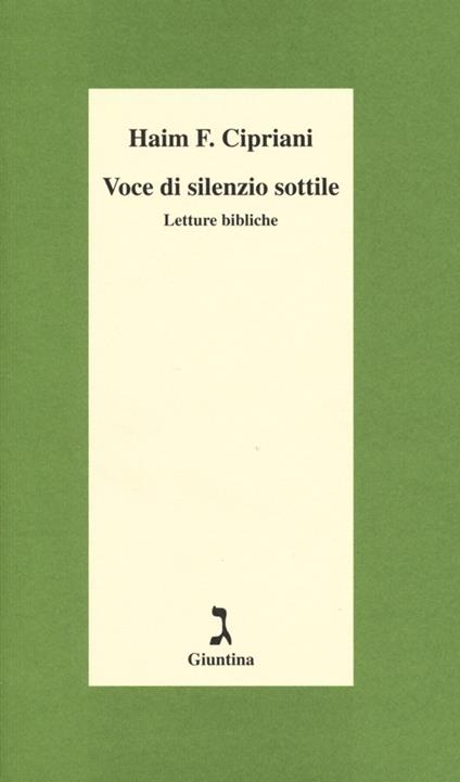 Voce di silenzio sottile. Letture bibliche - Haim Fabrizio Cipriani - copertina