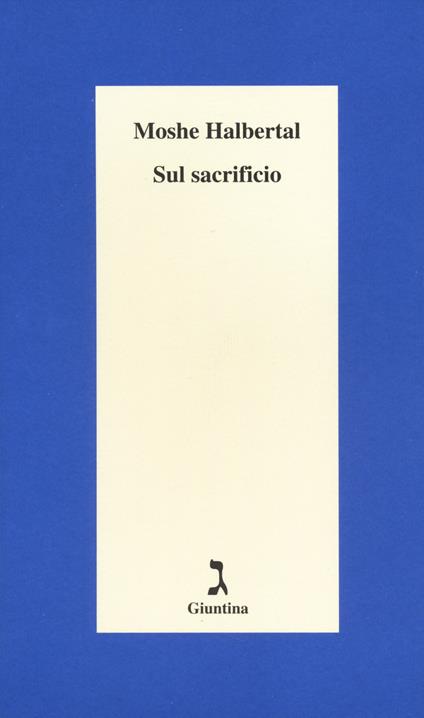 Sul sacrificio - Moshe Halbertal - copertina