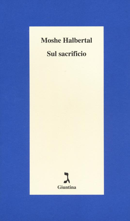 Sul sacrificio - Moshe Halbertal - copertina