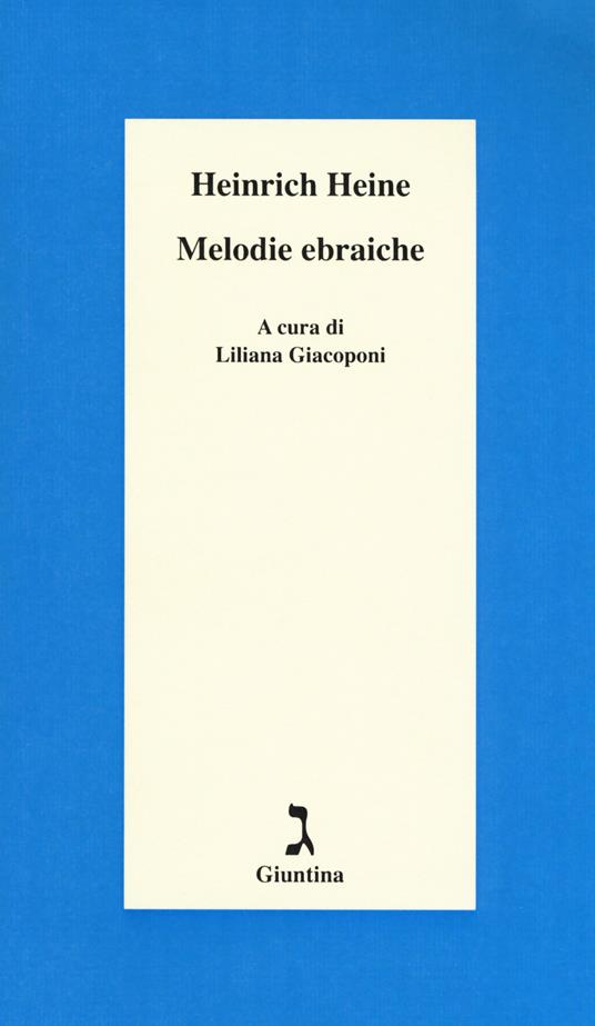 Melodie ebraiche - Heinrich Heine - copertina