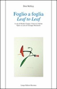 Foglio a foglia-Leaf to leaf - Don McKay - copertina