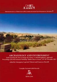 Archeology and environment. Understanding the past to design the future. A multidisciplinary approach proceedings of the international workshop «Italian days in Aswan» (15-18 November 2013) - copertina