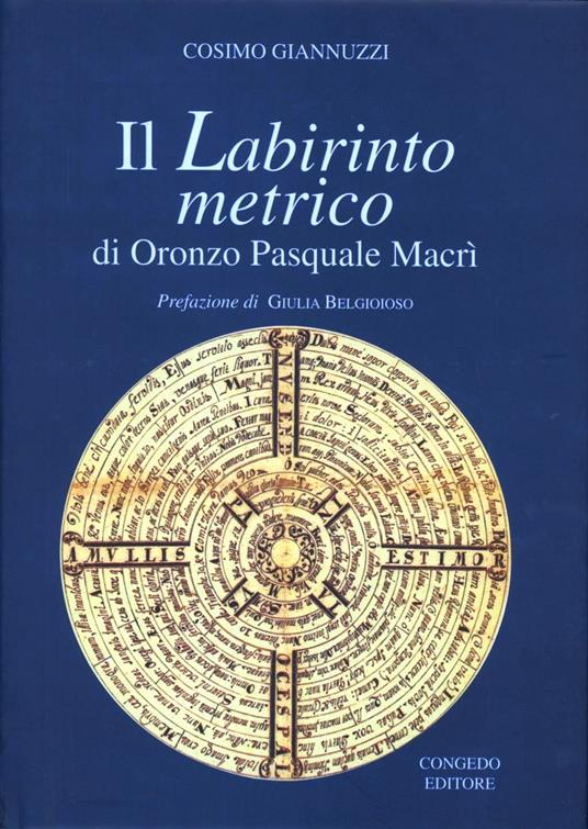 Il labirinto metrico di Oronzo Pasquale Macrì - Cosimo Giannuzzi - copertina