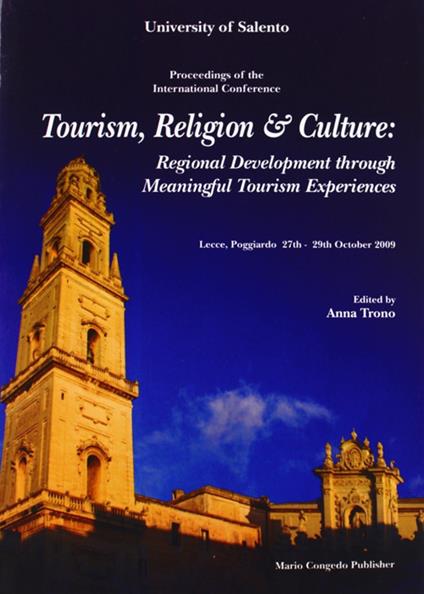Tourism, religion & culture. Regional development throught meaningful fourism experiences... - copertina