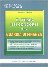 Il tema nei concorsi della guardia di finanza - Annamaria Giannoni - copertina